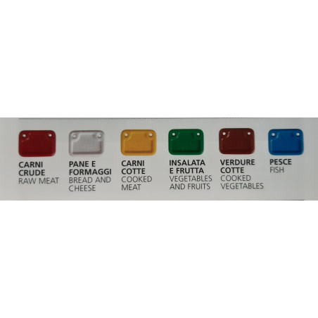 Euroceppi Tagliere Professionale In Polietilene 50x30x2 Cm | Con Fermo In Acciaio Inox | Made In Italy Rosso - 3